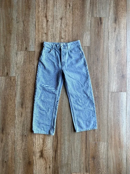 WE THE FREE Deep Trance Dropped Boyfriend Jeans Ocean Blue Size 25 - Picture 1 of 10